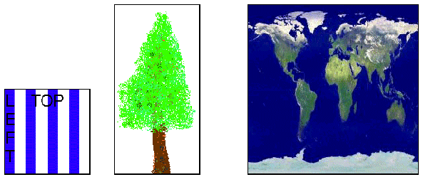 Figura 7-1, Imágenes usadas como Texturas en los Programas de Ejemplo.