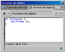Código del botón-texto