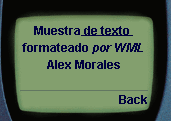Card con texto formateado