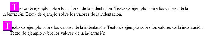 Figura 5. Indentación