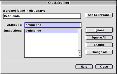 Checkspelling