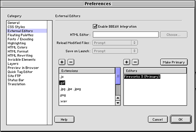 External Editors