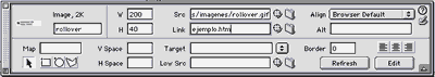 Propiedades de la imagen con rollover