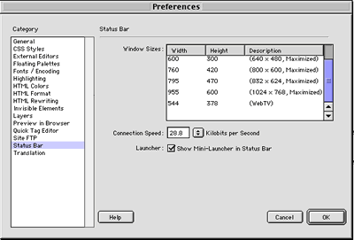 Status Bar