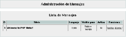 Figura 3.12: Mensajes